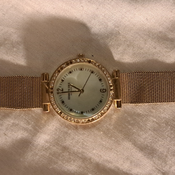 Kenneth Cole Gold Women's Watch with Crystal Bezel - Picture 5 of 8